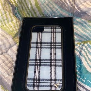Iphone 8 Wildflower case blue plaid